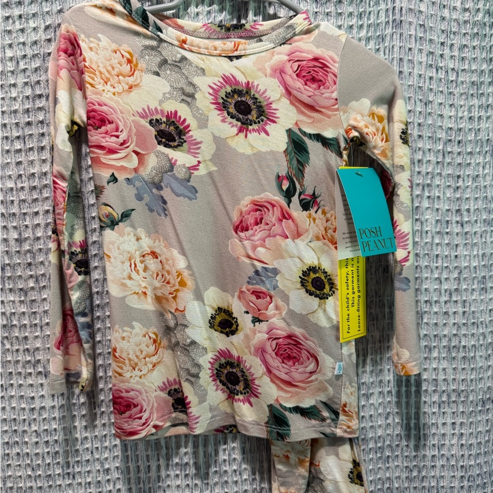 Posh Peanut French Gray 2pc PJ   2T